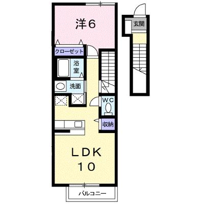 サプリーム２ 202【管理NO：1-011793401-02020】 ★家具家電は申し込み後に搬入します★の外観画像