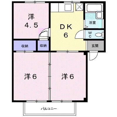 シティハイツみのかみＡ 203【管理NO：1-004584401-02030】 ★家具家電は申し込み後に搬入しますの外観画像