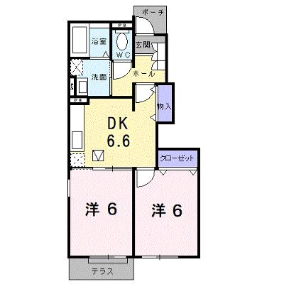 ヴェル　フォーレ 104【管理NO：1-012888501-01040】 ★家具家電は申し込み後に搬入しますの外観画像