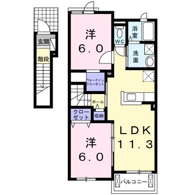 バービー・カール　Ｂ棟 203【管理NO：1-018588402-02030】 ★家具家電は申し込み後に搬入します★の外観画像