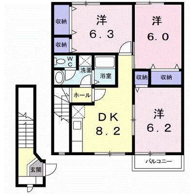 シャルムＣ 202【管理NO：1-011455701-02020】 ★家具家電は申し込み後に搬入しますの外観画像