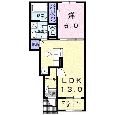 エテルノⅠ 103【管理NO：1-026960901-01030】 ★家具家電は申し込み後に搬入します★の外観画像
