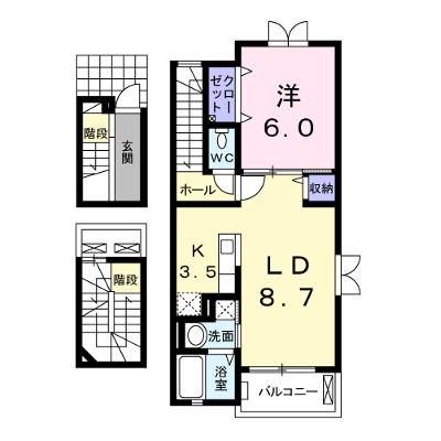 ウィステリア　ガーデン　Ａ 301【管理NO：1-016710601-03010】 ★家具家電は申し込み後に搬入します 2026年08月上旬入居可能の外観画像