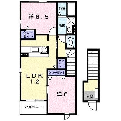 ダンデライオンＣ 201【管理NO：1-014191701-02010】 ★家具家電は申し込み後に搬入しますの外観画像