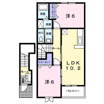グレースカントリーⅡ 203【管理NO：1-013935102-02030】 ★家具家電は申し込み後に搬入しますの外観画像