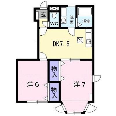 シャンブレーヌ　Ａ 101【管理NO：1-011614801-01010】 ★家具家電は申し込み後に搬入しますの外観画像