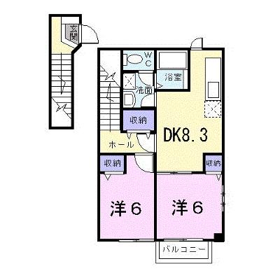 サンコーポミヤケ 201【管理NO：1-010698501-02010】 ★家具家電は申し込み後に搬入しますの外観画像