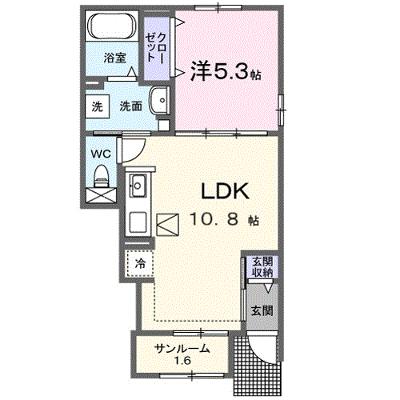 オレンジヴィラージュ 104【管理NO：1-027501301-01040】 ★家具家電は申し込み後に搬入します★の外観画像