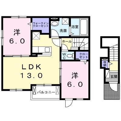 サンフラワー　Ｂ棟 201【管理NO：1-026868002-02010】 ★家具家電は申し込み後に搬入します★の外観画像
