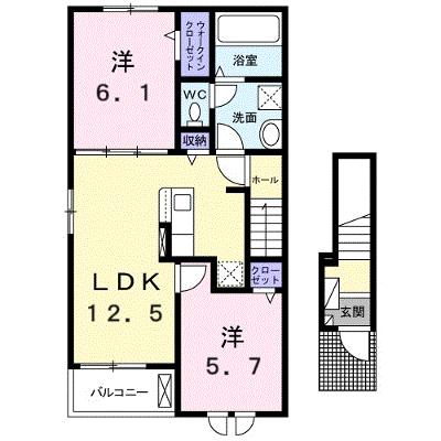 グランドール　リアン 201【管理NO：1-026760701-02010】 ★家具家電は申し込み後に搬入します★の外観画像