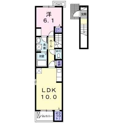 ジェイドイースト 206【管理NO：1-025187401-02060】 ★家具家電は申し込み後に搬入しますの外観画像