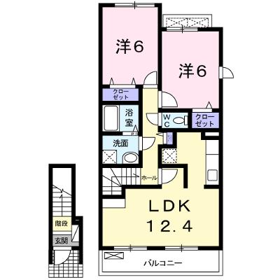 アンフレッチェ 204【管理NO：1-015929301-02040】 ★家具家電は申し込み後に搬入しますの外観画像