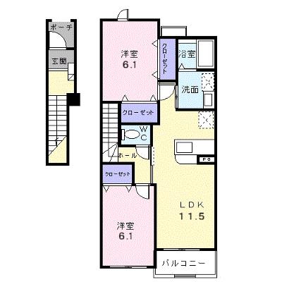 ラフィネ 202【管理NO：1-013369801-02020】 ★家具家電は申し込み後に搬入します★の外観画像