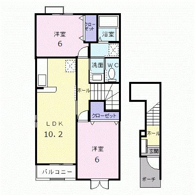 グッディ亀山Ａ 201【管理NO：1-012938601-02010】 ★家具家電は申し込み後に搬入します★の外観画像