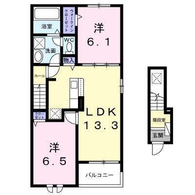 サン・パルージュⅡ 204【管理NO：1-028707401-02040】 ★家具家電は申し込み後に搬入します★ ★2026年10月上旬入居可能★の外観画像