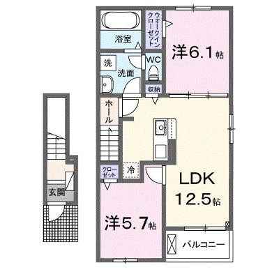 ジ・アポロ　Ⅱ 203【管理NO：1-028625402-02030】 ★家具家電は申し込み後に搬入します★の外観画像