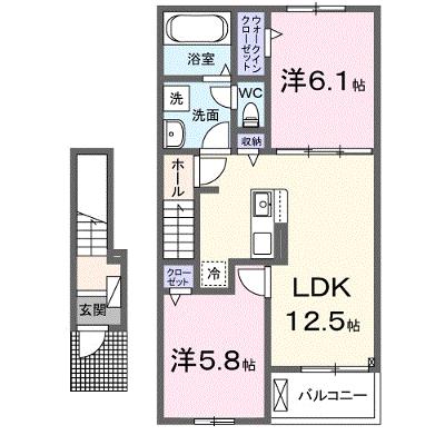 ジ・アポロ　Ⅰ 202【管理NO：1-028625401-02020】 ★家具家電は申し込み後に搬入します★の外観画像
