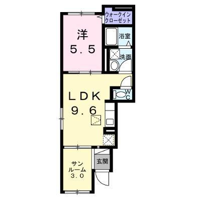 サン・カルム 101【管理NO：1-028562101-01010】 ★家具家電は申し込み後に搬入しますの外観画像