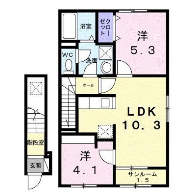 シャトーＫＩＮＫＩ　Ａ 205【管理NO：1-028483101-02050】 ★家具家電は申し込み後に搬入します★の外観画像