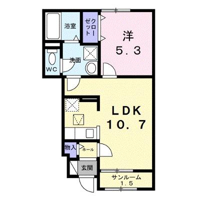 シャトーＫＩＮＫＩ　Ａ 104【管理NO：1-028483101-01040】 ★家具家電は申し込み後に搬入します★ ★2026年09月上旬入居可能★の外観画像