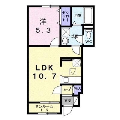 シャトーＫＩＮＫＩ　Ａ 103【管理NO：1-028483101-01030】 ★家具家電は申し込み後に搬入します★ ★2026年09月上旬入居可能★の外観画像