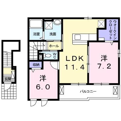 ネオヴィータ　Ⅱ 202【管理NO：1-023511701-02020】 ★家具家電は申し込み後に搬入します★の外観画像