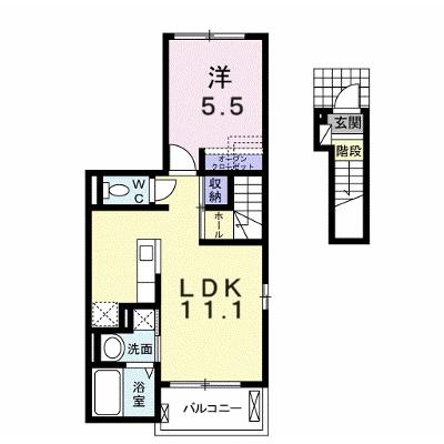 グラシオッソーレⅤ 201【管理NO：1-022337901-02010】 ★家具家電は申し込み後に搬入しますの外観画像