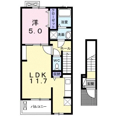 クラインコスモス 202【管理NO：1-021955202-02020】 ★家具家電は申し込み後に搬入します★の外観画像