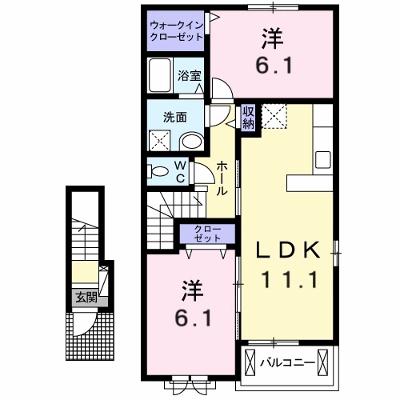 エトワ－ル 204【管理NO：1-021683901-02040】 ★家具家電は申し込み後に搬入します★の外観画像