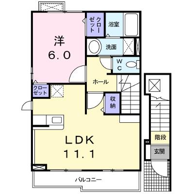 ノーブル　川内　Ⅲ番館 201【管理NO：1-017443201-02010】 ★家具家電は申し込み後に搬入します★の外観画像