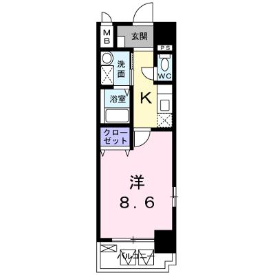 カーサ・フィオーレ中広通り 801【管理NO：1-015271901-08010】 ★家具家電は申し込み後に搬入します 2026年07月上旬入居可能の外観画像