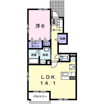 グラースＡ 103【管理NO：1-014226401-01030】 ★家具家電は申し込み後に搬入しますの外観画像