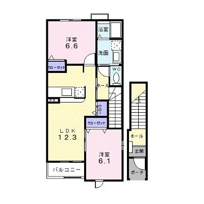 プラシード五番館 203【管理NO：1-013835304-02030】 ★家具家電は申し込み後に搬入しますの外観画像