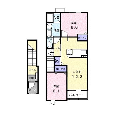 パラッツォリーノ　ヴィオラＢ 202【管理NO：1-013313003-02020】 ★家具家電は申し込み後に搬入しますの外観画像