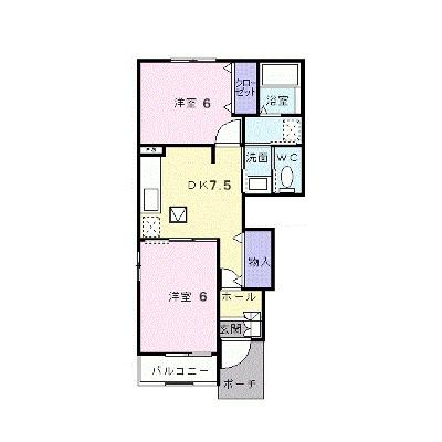 プランタンＡ 101【管理NO：1-012966801-01010】 ★家具家電は申し込み後に搬入しますの外観画像