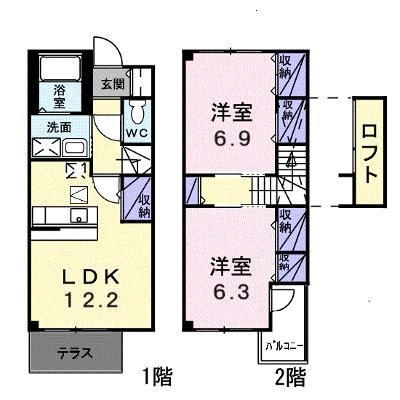 ソレアードＣ 103【管理NO：1-011965401-01030】 ★家具家電は申し込み後に搬入します★ ★2026年09月上旬入居可能★の外観画像