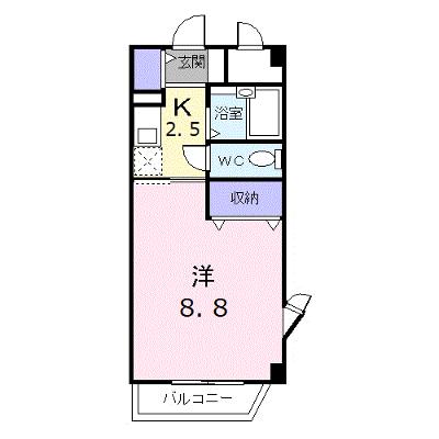 セゾン升本 401【管理NO：1-010544901-04010】 ★家具家電は申し込み後に搬入しますの外観画像