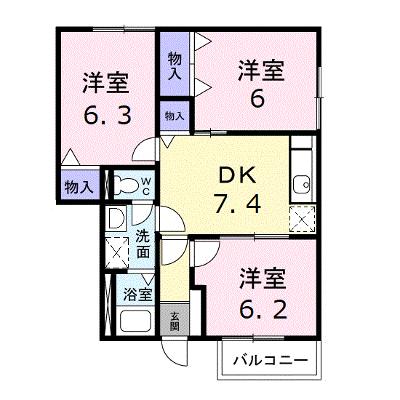 タウニーヒルズ 104【管理NO：1-009413101-01040】 ★家具家電は申し込み後に搬入しますの外観画像