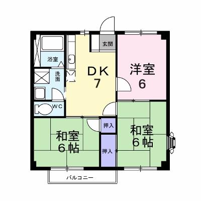 ニューシティ戸坂 201【管理NO：1-002734401-02010】 ★家具家電は申し込み後に搬入します★の外観画像