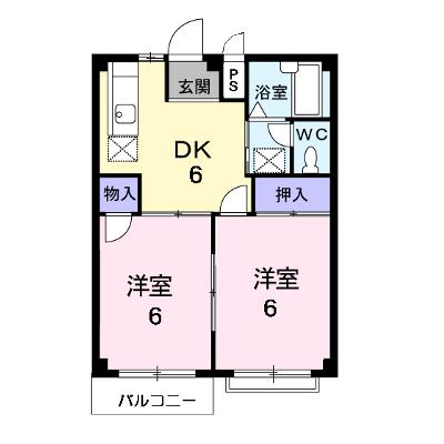 エルディム古谷 203【管理NO：1-002477401-02030】 ★家具家電は申し込み後に搬入しますの外観画像