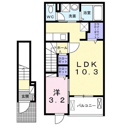 ラテ　ルーナ 203【管理NO：1-027573201-02030】 ★家具家電は申し込み後に搬入します★の外観画像