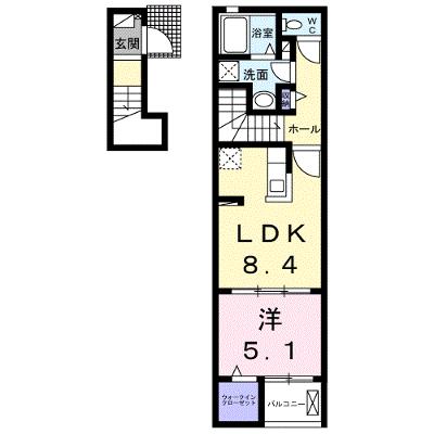 ラーゴム　Ａ 202【管理NO：1-027466001-02020】 ★家具家電は申し込み後に搬入しますの外観画像