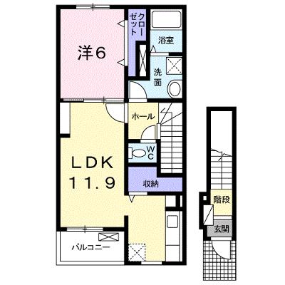 プティネージュ　トロワ 202【管理NO：1-021345101-02020】 ★家具家電は申し込み後に搬入しますの外観画像