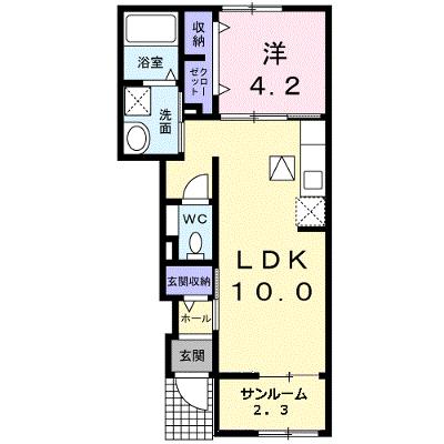 サン・ガーデンＤ 103【管理NO：1-020195601-01030】 ★家具家電は申し込み後に搬入しますの外観画像