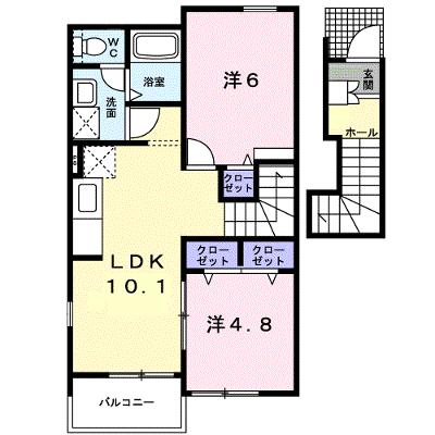 サンパティークⅡ 203【管理NO：1-013655801-02030】 ★家具家電は申し込み後に搬入します★の外観画像