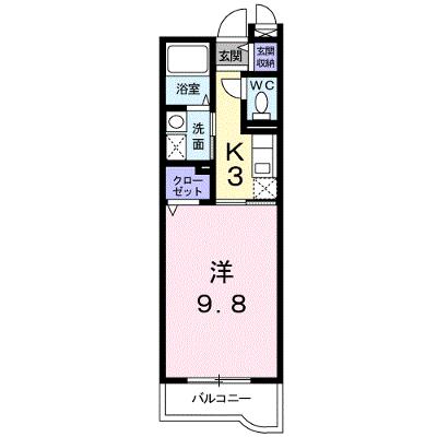 カルム・ソレイユ 306【管理NO：1-013550201-03060】 ★家具家電は申し込み後に搬入します★の外観画像