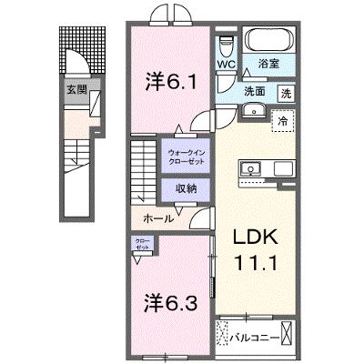 セリーンガーデン　Ⅳ 202【管理NO：1-028504004-02020】 ★家具家電は申し込み後に搬入します★の外観画像