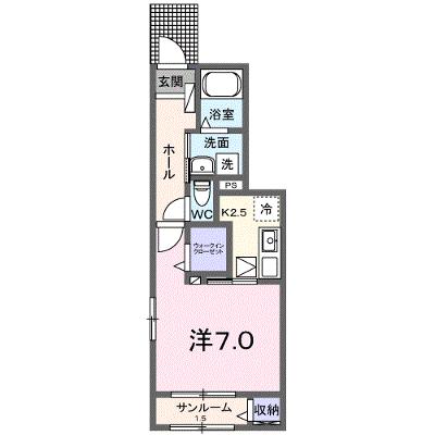 アンソレイエ．ＲＩＯ　Ａ 103【管理NO：1-028463301-01030】 ★家具家電は申し込み後に搬入します 2026年09月下旬入居可能の外観画像