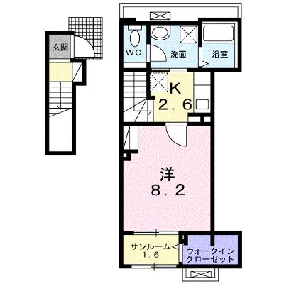 Ｂｏｓｃａｔｏ　Ｌ　Ⅱ 202【管理NO：1-026937102-02020】 ★家具家電は申し込み後に搬入します★の外観画像