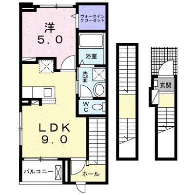 Ｂｏｓｃａｔｏ　Ｌ　Ⅰ 303【管理NO：1-026937101-03030】 ★家具家電は申し込み後に搬入します★の外観画像